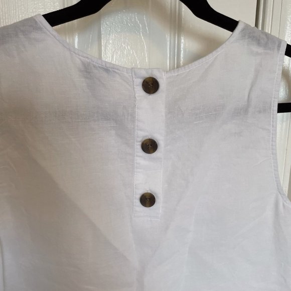 J. Crew Button-Back Shell Tanktop - Picture 3 of 4